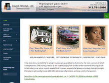 Tablet Screenshot of chicagobankruptcy.com